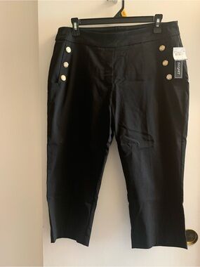 Fitsight Black Pants — Sleek Waistband Detail